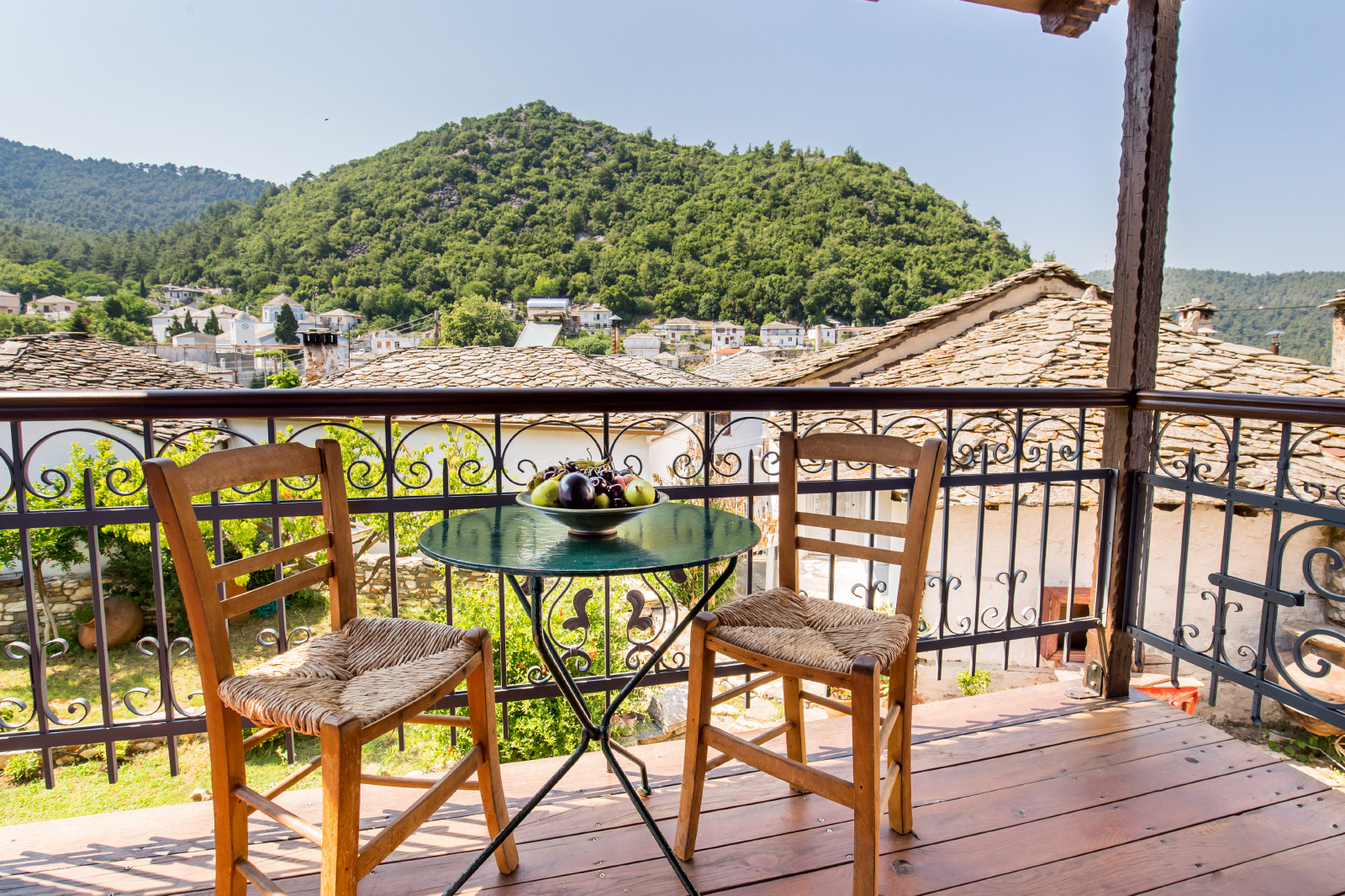 Exterior, courtyard, and village view 30 at Maroyda Stonehouse in Panagia, Thassos