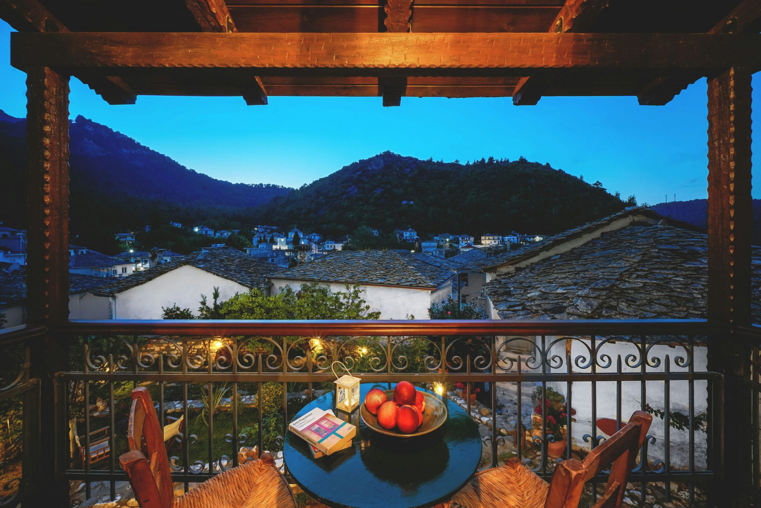 Exterior, courtyard, and village view 34 at Maroyda Stonehouse in Panagia, Thassos